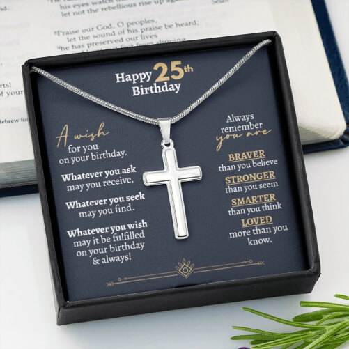 Cross-Necklace-25th-birthday-gifts-for-him