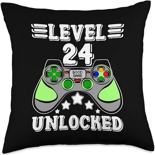 Level-24-Unlocked-Throw-Pillow-24th-birthday-gifts