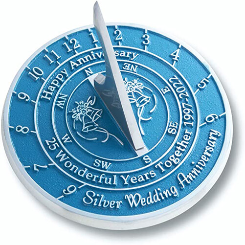 Silver-Sundial-For-25th-Wedding-Anniversary