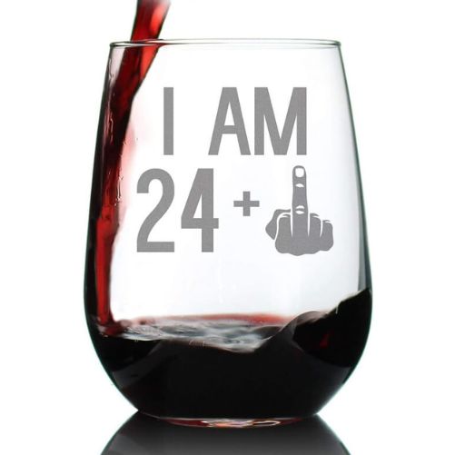25th-Birthday-Stemless-Wine-Glass-25th-birthday-present-ideas