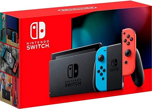 Nintendo-Switch-with-Neon-Blue-and-Neon-Red-Joy‑Con-gifts-for-gamer-boyfriend