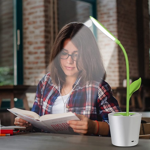 Flexible USB Touch LED Lamp and Plant Pencil Holder