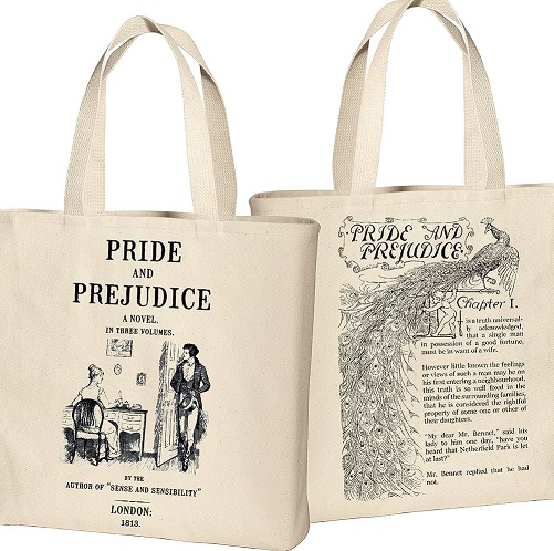 Pride and Prejudice Book Bag gifts for book lovers