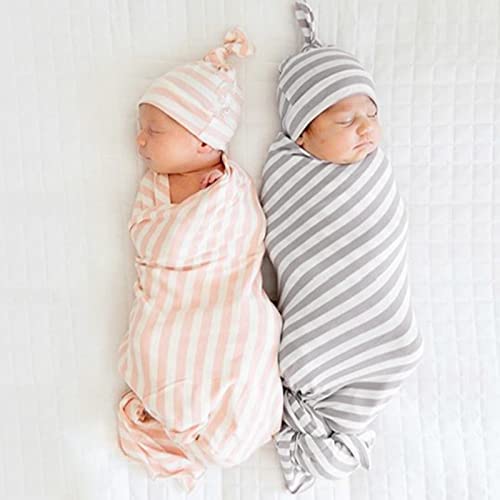 Swaddle Blanket and Hat gifts for twin babies