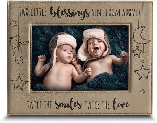 Twin Baby Picture Frame Gift gifts for twin babies