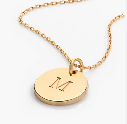 14k Gold Alphabet Necklace 21st birthday gift ideas