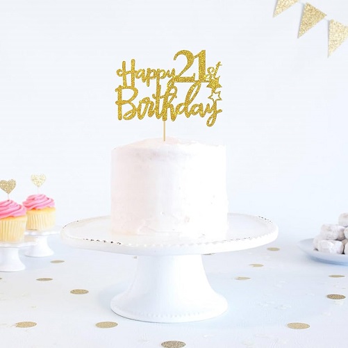 30-Piece 21st Birthday Cake Topper