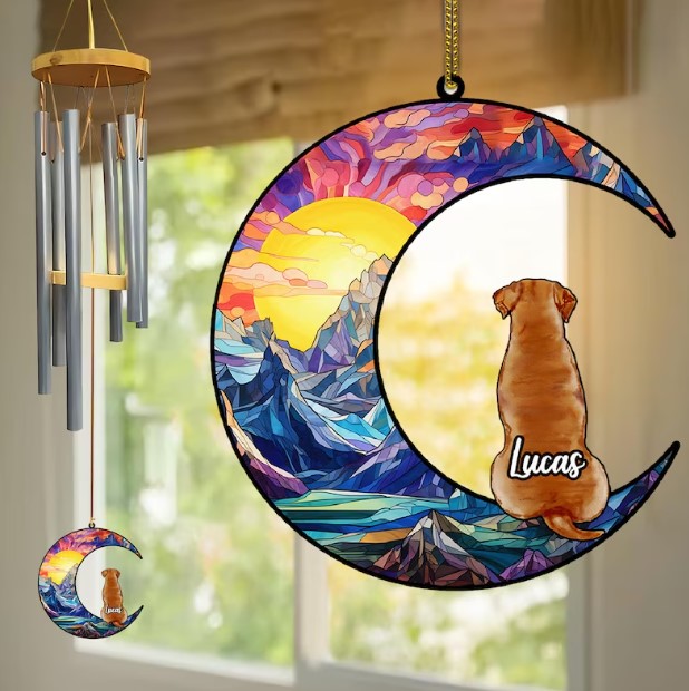 Personalized Dog Memorial Wind Chimes