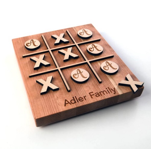Personalized Wooden Tic Tac Toe