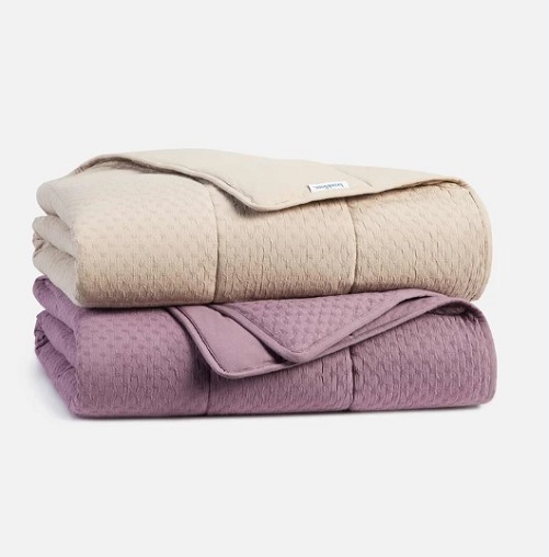 Brooklinen Weighted Throw Blanket gifts for expecting dads