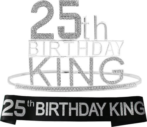 25th-Birthday-King-Crown-25th-birthday-gifts-for-him
