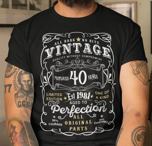 40th-Birthday-T-Shirt-Limited-Edition-Aged-To-Perfection