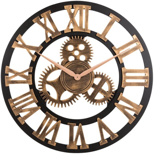 Bronze-Noiseless-Silent-Gear-Wall-Clock-bronze-anniversary-gift-for-him