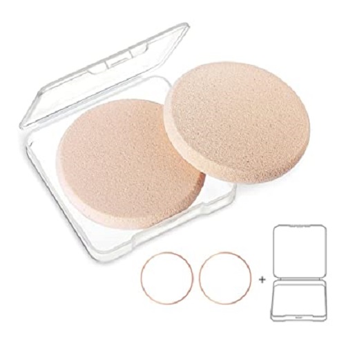KOOBA-2pcs-Round-Makeup-Sponges-with-1-Travel-Case-mother_s-day-gift-for-aunt
