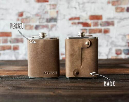 Leather-hip-flask-personalized