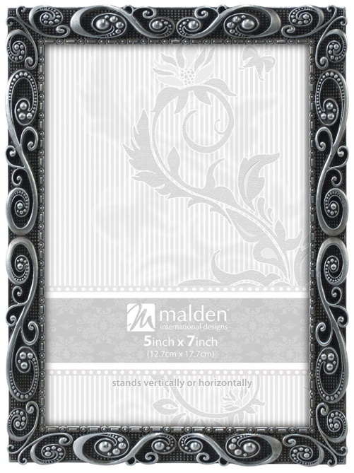 Malden-International-Designs-Morgan-Pewter-Metal-Picture-Frame-picture-frames-for-mom