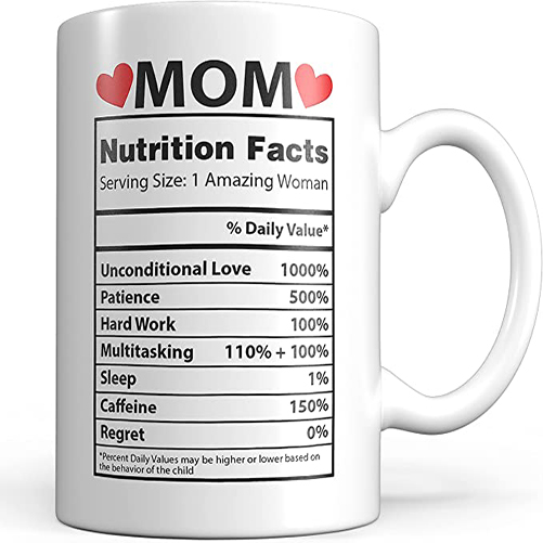 Nutrition Facts Mug For Mom