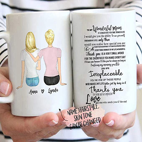 Personalized "To My Wonderful Mom" Mug 