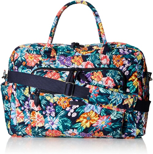 Vera-Bradley-Women_s-Cotton-Weekender-Travel-Bag-17th-birthday-gift-ideas