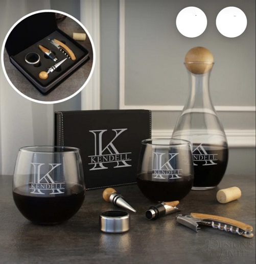 Wine-decanter-and-glasses-Best-honeymoon-gifts