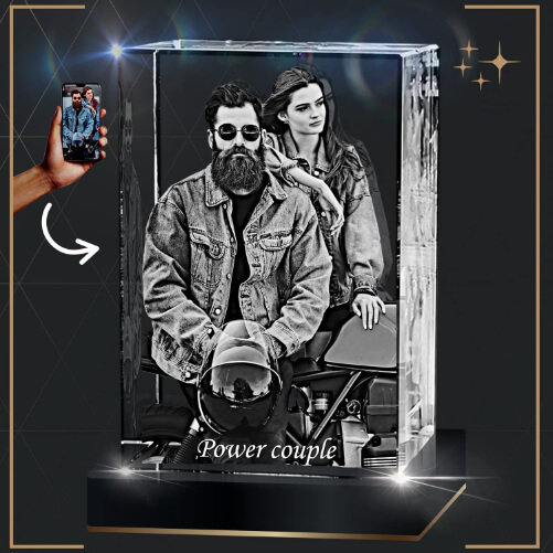 3D Crystal Photo Cube crystal gifts for her