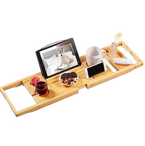 Bathtub-bamboo-tray-50th-anniversary-gifts-for-wife