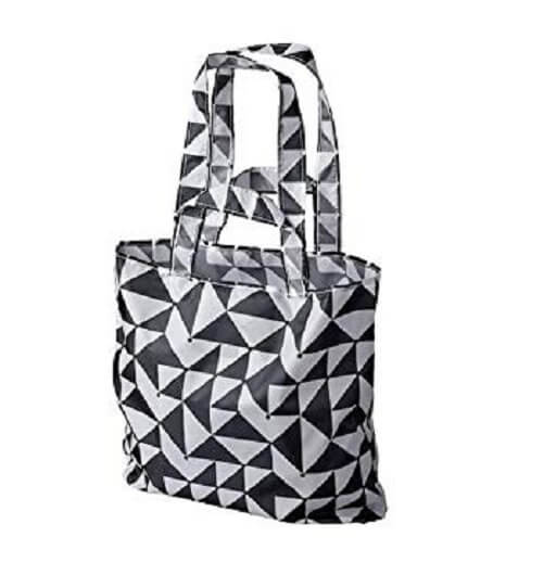 Black-and-White-Polyester-Tote-Bag-IKEA-tote-backpack-dromsack