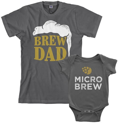 Brew-Dad-_-Micro-Brew-Men_s-T-shirt-and-Infant-Bodysuit-baby-shower-gifts-for-dad