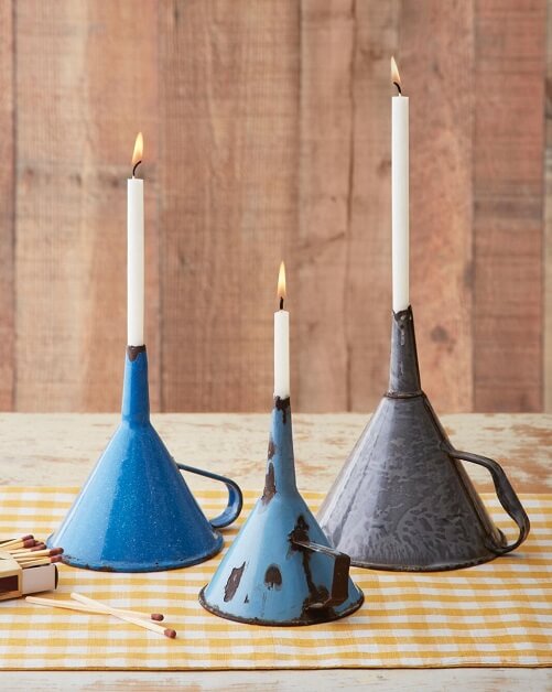 Conical-Candlesticks-DIY-gifts-for-boyfriend-birthday