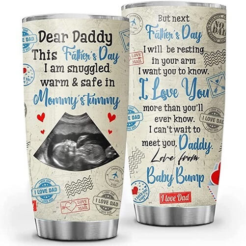 Dear-Daddy-To-Be-Baby_s-Sonogram-Picture-Tumbler-Mug-baby-shower-gifts-for-dad