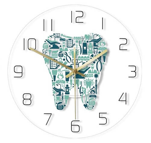 Dentistry-Tooth-Wall-Clock-Dentist-gifts-ideas