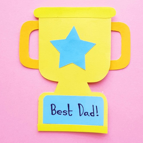 Father’s Day Trophy fathers day craft ideas kids