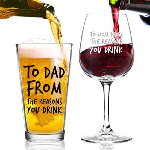 Funny-Wine-Beer-Glass-Set-anniversary-gifts-mom-dad