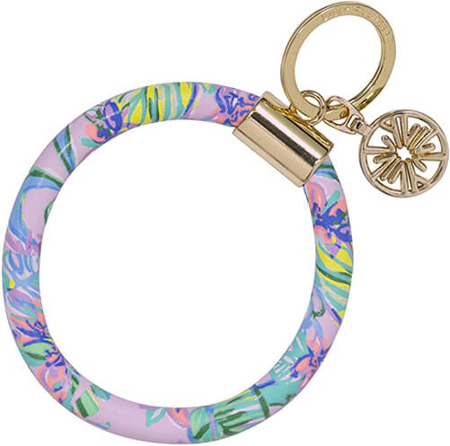 Lilly-Pulitzer-Round-Key-Ring-Chain-beach-gifts-mom