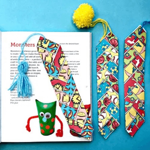 Necktie-Bookmark-fathers-day-craft-ideas-kids