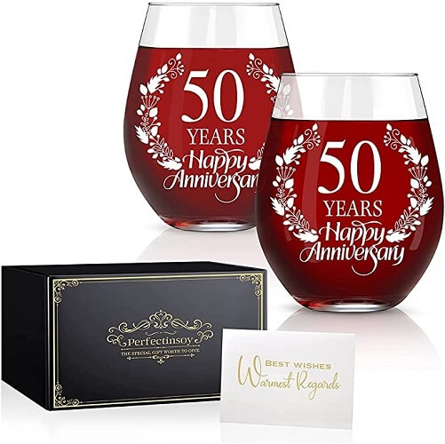 Perfectinsoy-50-Years-Happy-Anniversary-Wine-Glass-50th-wedding-anniversary-gifts