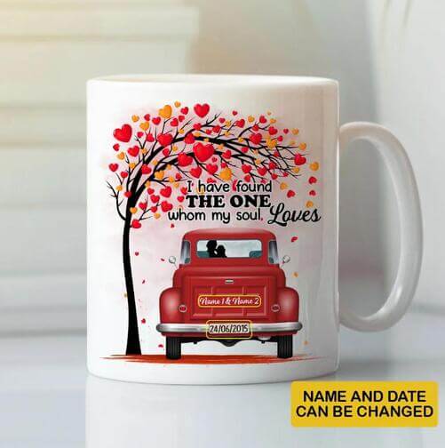 Personalized-I-Have-Found-The-One-Whom-My-Soul-Loves-Mug_45th-birthday-gift-ideas