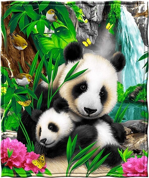 Precious-Pandas-Super-Soft-Plush-Fleece-Throw-Blanket-Panda-Gifts