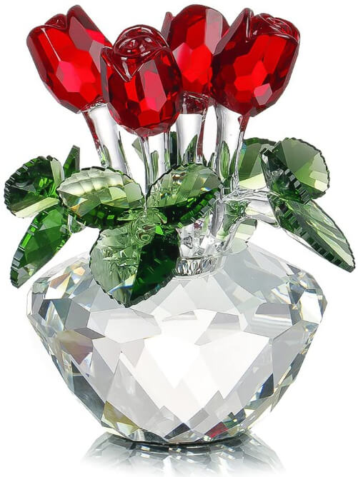 Red-Rose-Figurine-Ornament-Spring-Bouquet-crystal-gifts-for-her