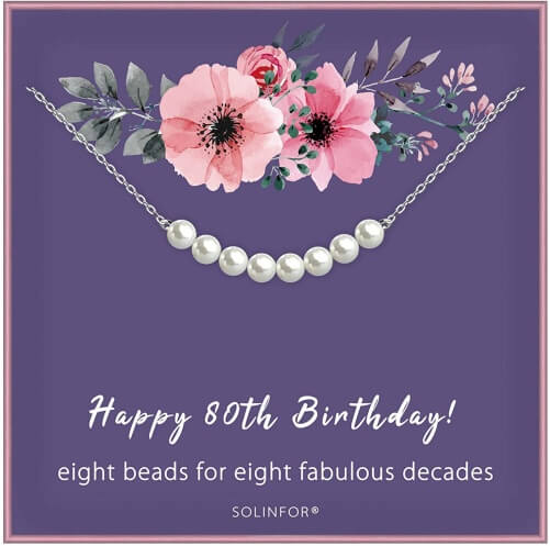 Sterling-Silver-Necklace-Eight-Pearls-80th-birthday-gifts-grandma