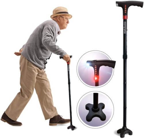 Walk-Buddy-Adjustable-Walking-Stick-80th-birthday-gifts-grandma