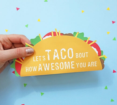 Funny-Taco-Card-Ideas-for-wrapping-gift-cards