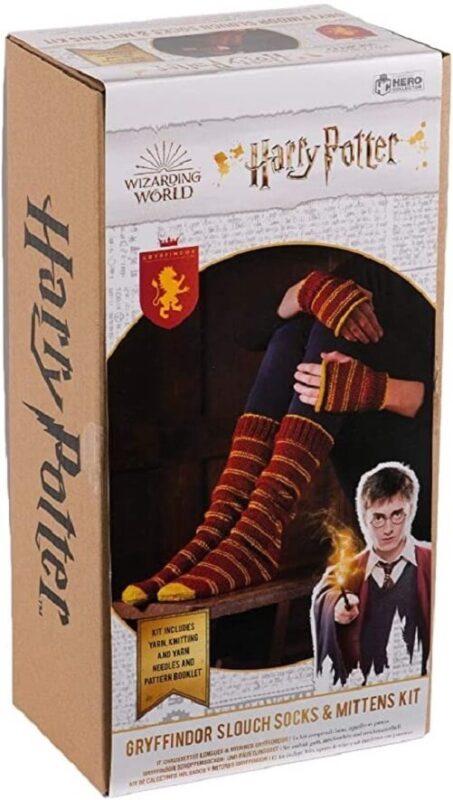 Gryffindor-Slouch-Socks-and-Mittens-Knitting-Kit-best-gryffindor-gift
