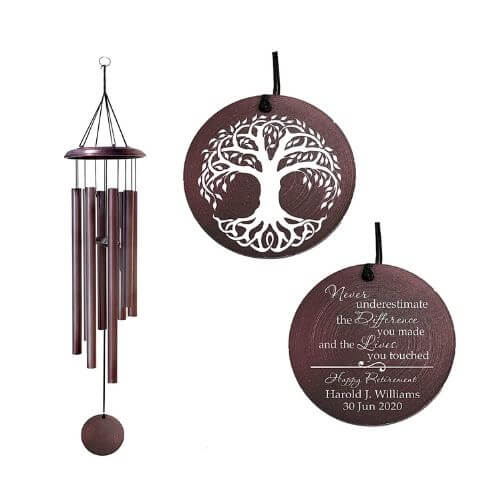 Personalized-Retirement-Wind-Chime-Best-Personalized-Gifts-for-Coworkers