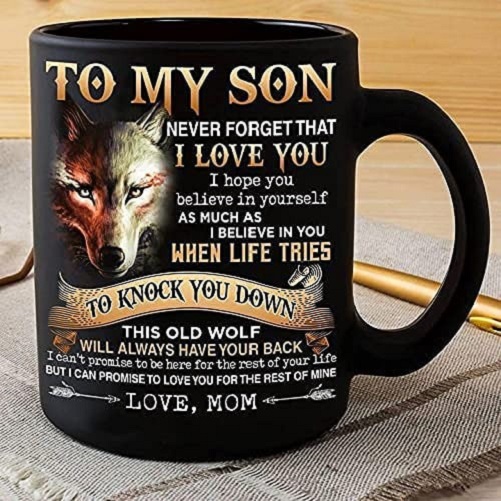 Personalized-Wolf-to-My-Son-Mug-Wolf-Gifts
