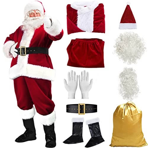 Rubies-Bright-Red-Flannel-Santa-Suit-with-Gloves