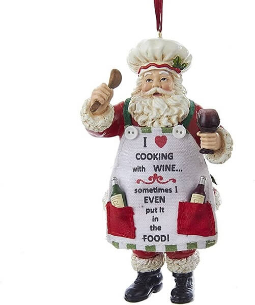 Santa-Chef-with-Wine-Resin-Ornament-secret-santa-gifts-for-your-boss