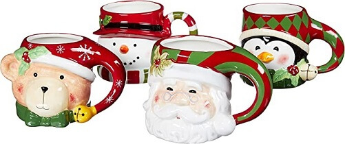 Santa-Multicolor-3-D-Figural-Mugs-secret-santa-gifts-for-your-boss.
