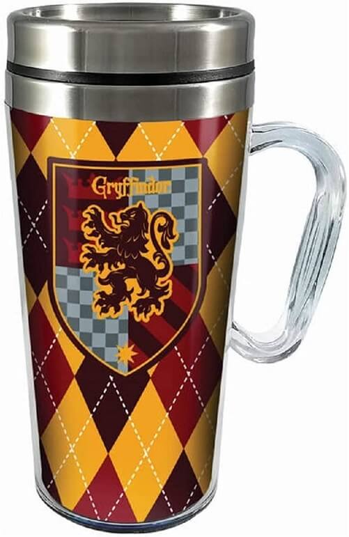 Spoontiques-Gryffindor-Insulated-Travel-Mug-best-gryffindor-gifts