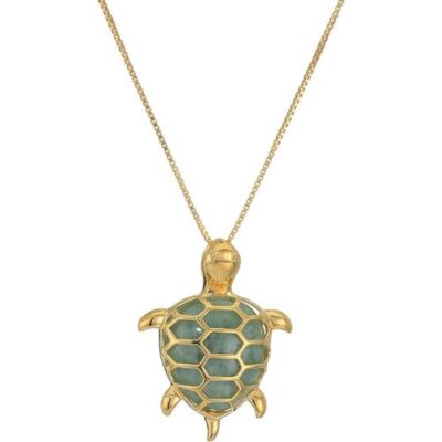 Turtle-Pendant-Necklace-Cottagecore-Jewelry